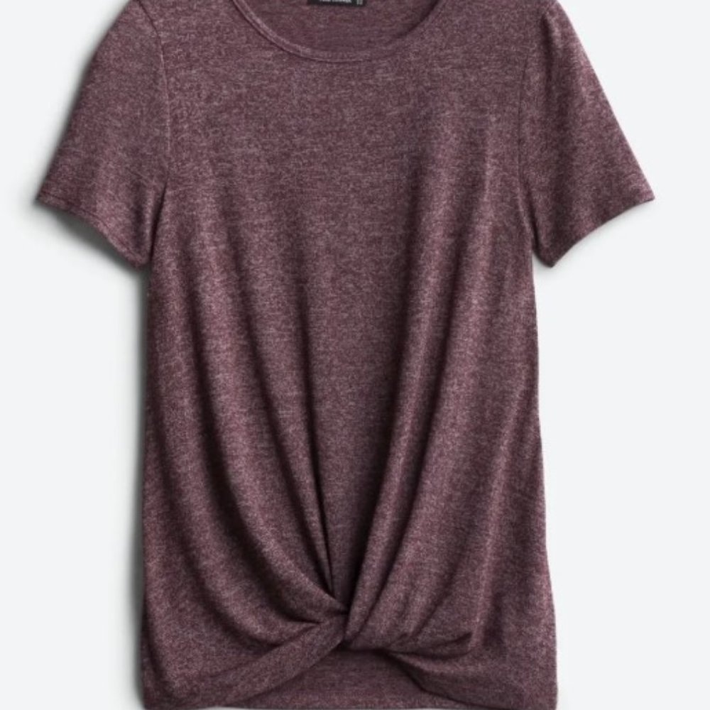 PINK CLOVER Denver Knot Front Knit Top
